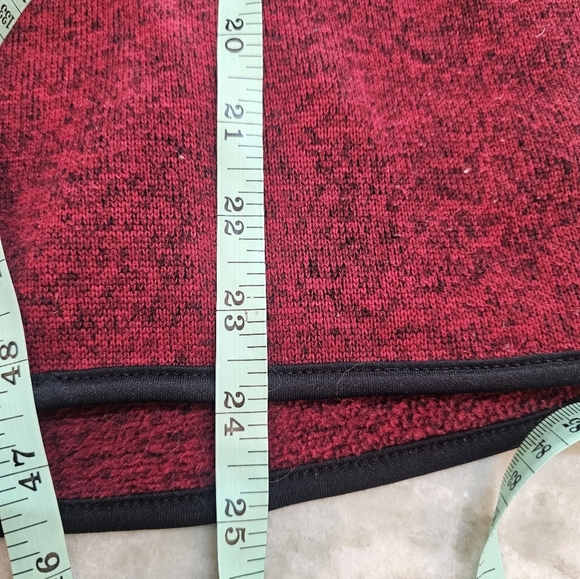 Urban Pipeline Red Black 1/4 Zip Fleece Pullover Men’s Size Small - Picture 8 of 10